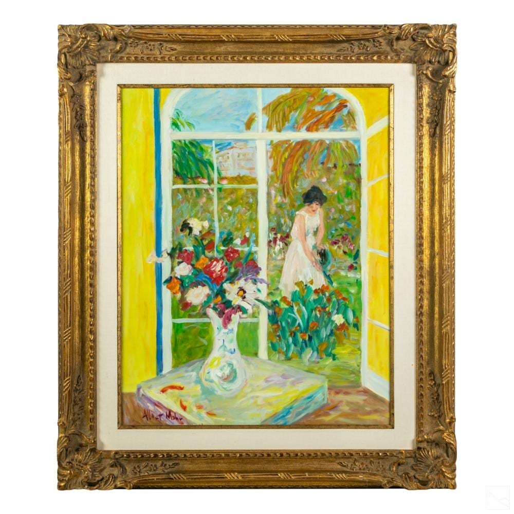 Albert Mohr comparable auction result: albert mohr b 1918 figural impressionist painting