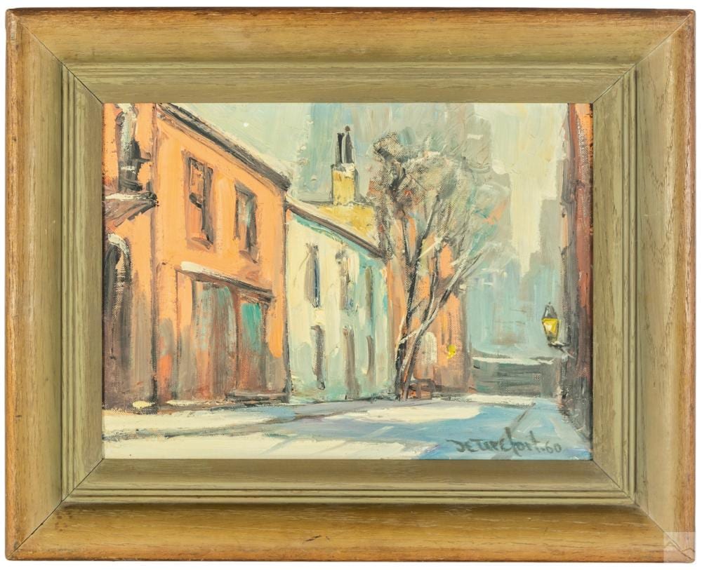 Bela Detirefort comparable auction result: bela de tirefort 1894 1993 cityscape oil painting