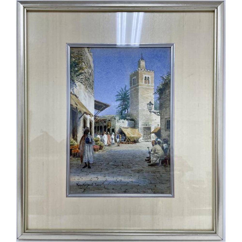 orientalist watercolor painting by jeno koszkol · World Auction Gallery · 2021-11-07 Jenoe Koszkol comparable auction result: orientalist watercolor painting by jeno koszkol