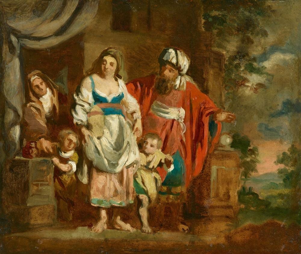 pierre joseph verhaghen hagar and ishmael banished by abraham · Kunsthaus Lempertz KG · 2021-11-20 Abraham van Kalraet comparable auction result: pierre joseph verhaghen hagar and ishmael banished by abraham