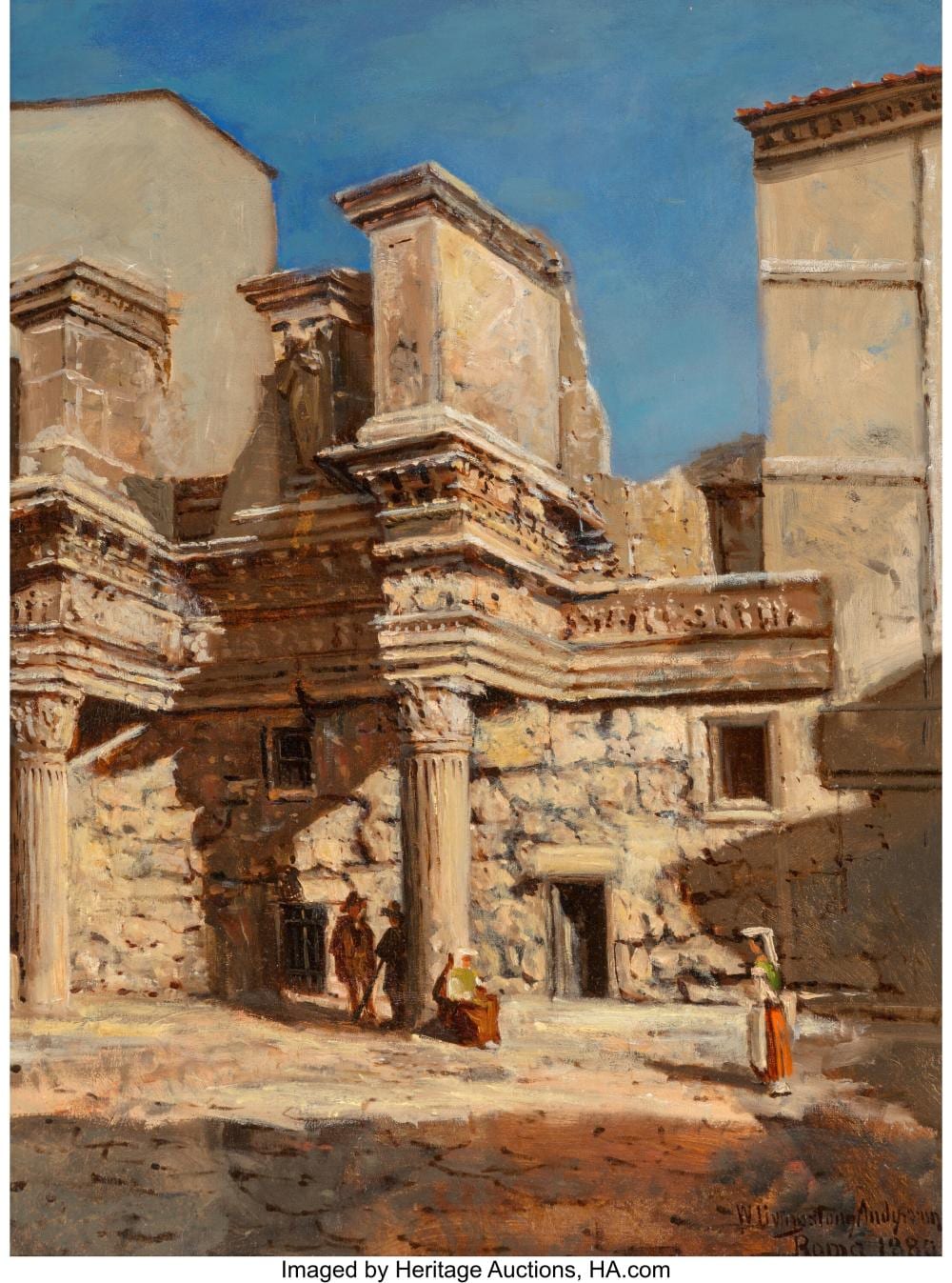 William Livingstone Anderson comparable auction result: william livingstone anderson british american 1856 1896 figures among roman r
