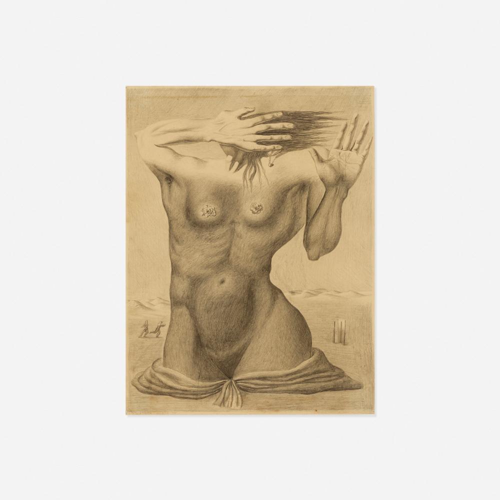 Federico Castellón comparable auction result: federico castell n surrealist figure