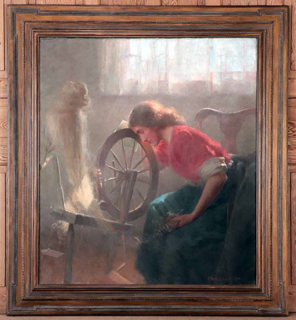 Francis Day comparable auction result: james francis day tangles oil on canvas signed