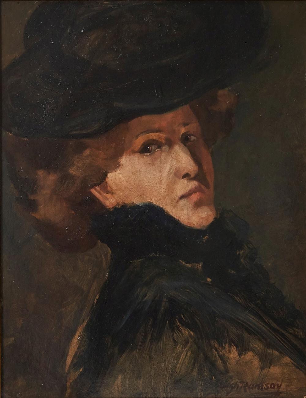 Hugh Ramsay comparable auction result: hugh ramsay 1877 1906 portrait of a lady