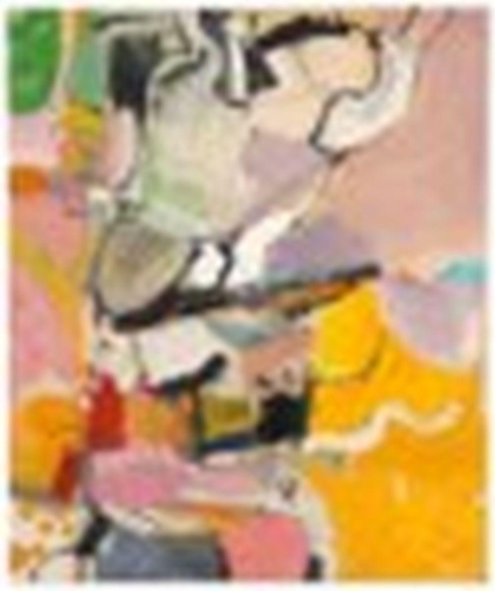 Richard Diebenkorn (1922-1993) Berkeley #16 oil on canvas 55 5/8 x 46 in. ( comparable sale