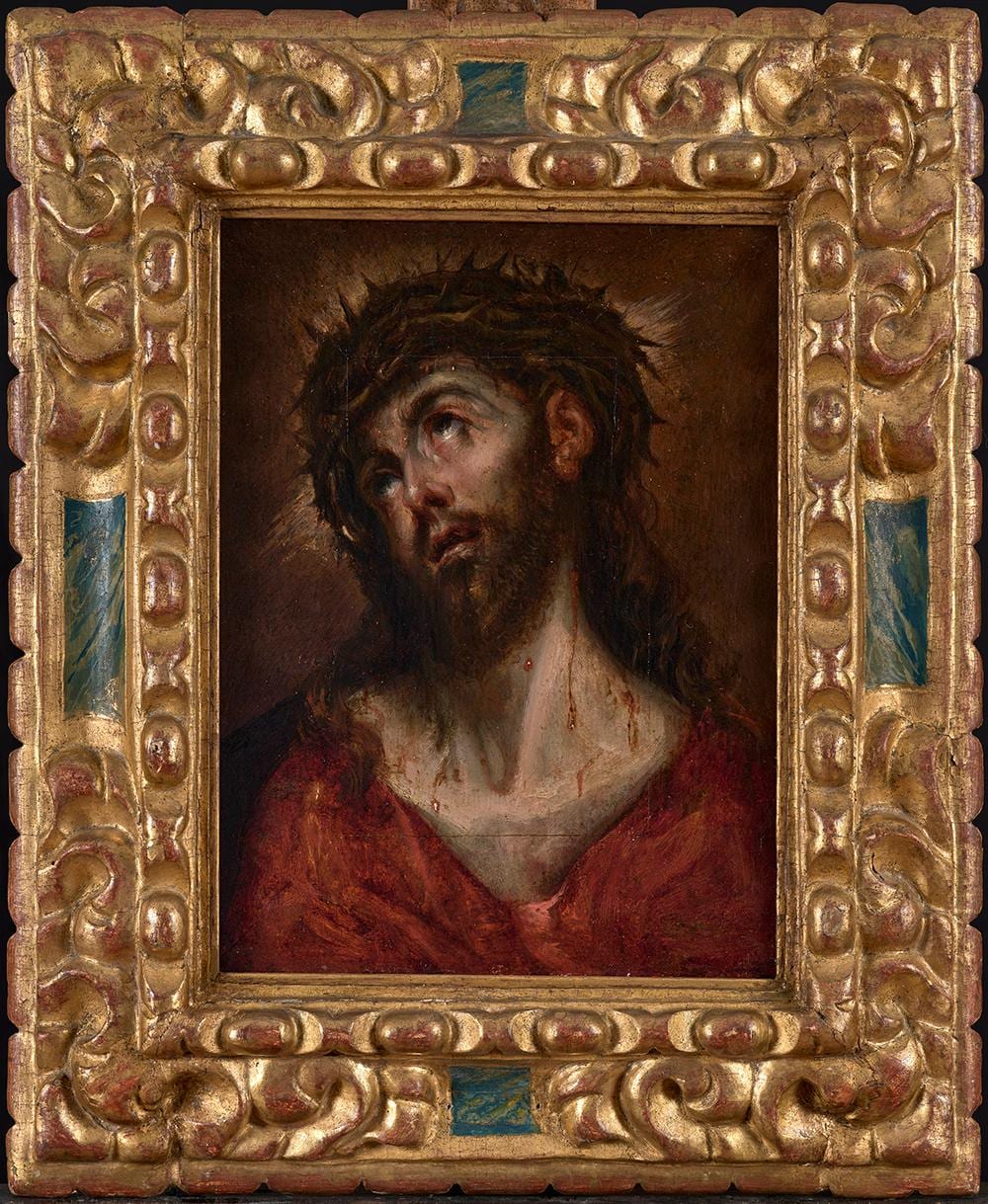 Mateo (1637) Cerezo comparable auction result: mateo cerezo 1637 1666 jesus of nazareth crowned with thorns and wearing a purple robe