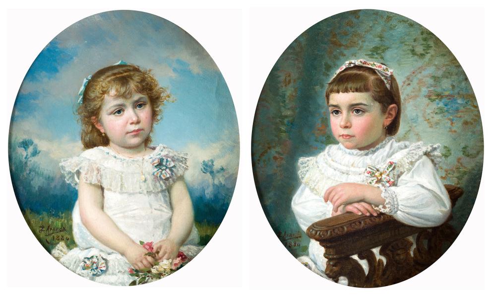 jos jim nez aranda 1837 1903 portraits of girls 1880 · Ansorena · 2021-11-04 José Jiménez Aranda comparable auction result: jos jim nez aranda 1837 1903 portraits of girls 1880