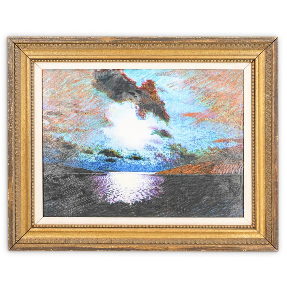 Patrick Archer comparable auction result: patrick archer american b 1926 mixed media painting