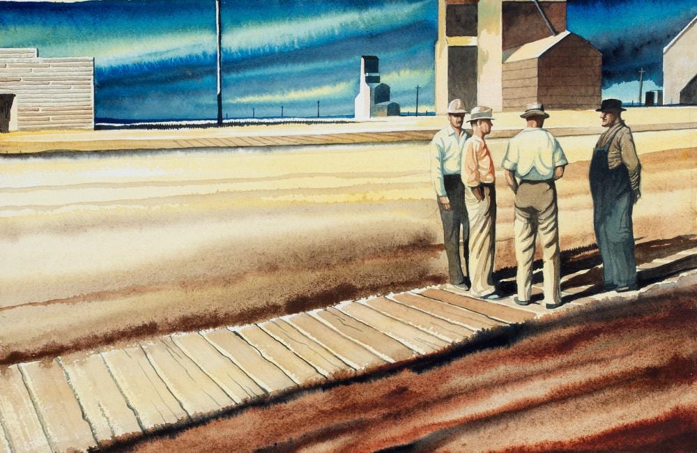alfred william davey the gathering · Saskatchewan Network for Art Collecting · 2021-11-20 Alfred William Davey comparable auction result: alfred william davey the gathering
