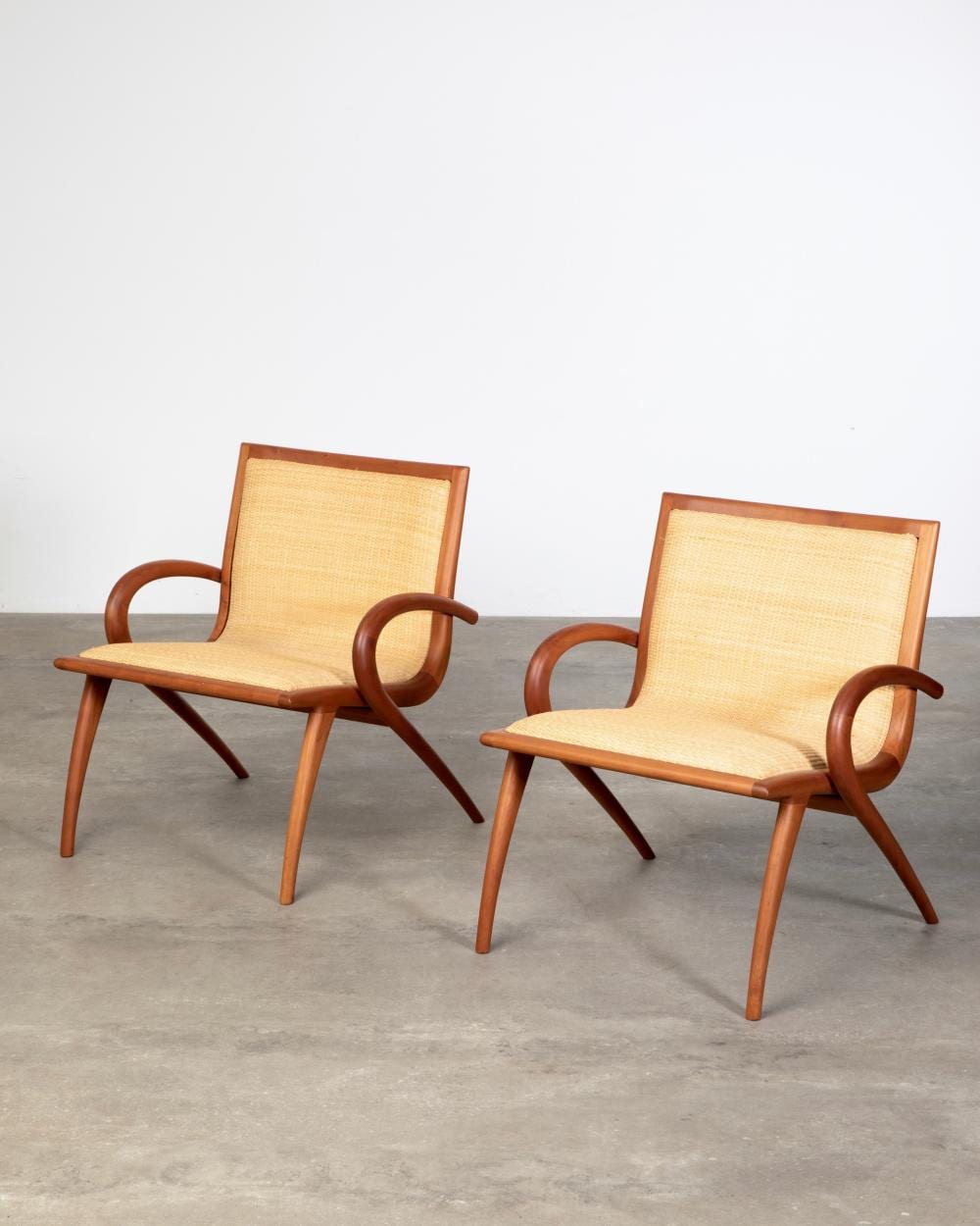 John Graz comparable auction result: john louis graz 2 organic easy chairs