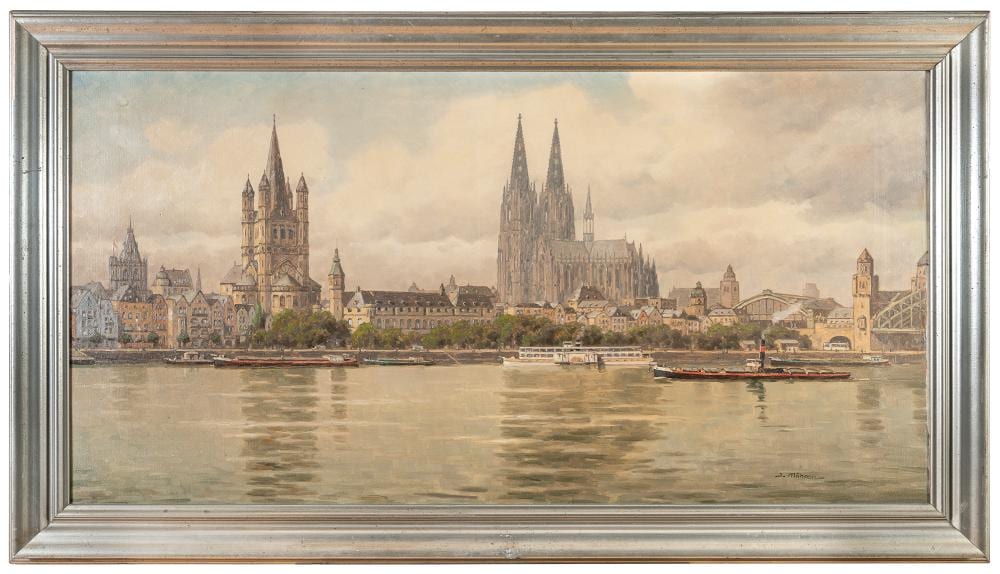 Jean Möhren comparable auction result: oil painting by jean m hren