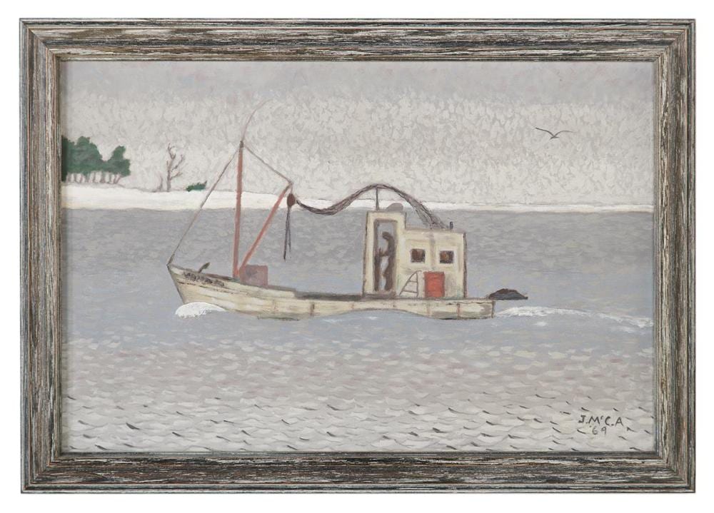 James McConnell Anderson comparable auction result: james mcconnell anderson american mississippi 1907 1998 shrimp boat