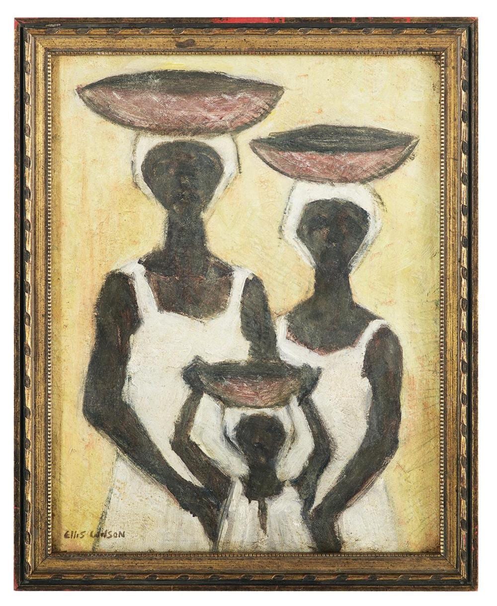 Ellis Wilson comparable auction result: ellis wilson american 1899 1977 mother and daughters headed to market