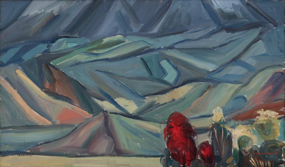 Ignacio Gomez Jaramillo (1910-1970) Paisaje de San Francisco, ca. 1960 Óleo sobre lienzo Medidas: 74 x 118 cm comparable sale