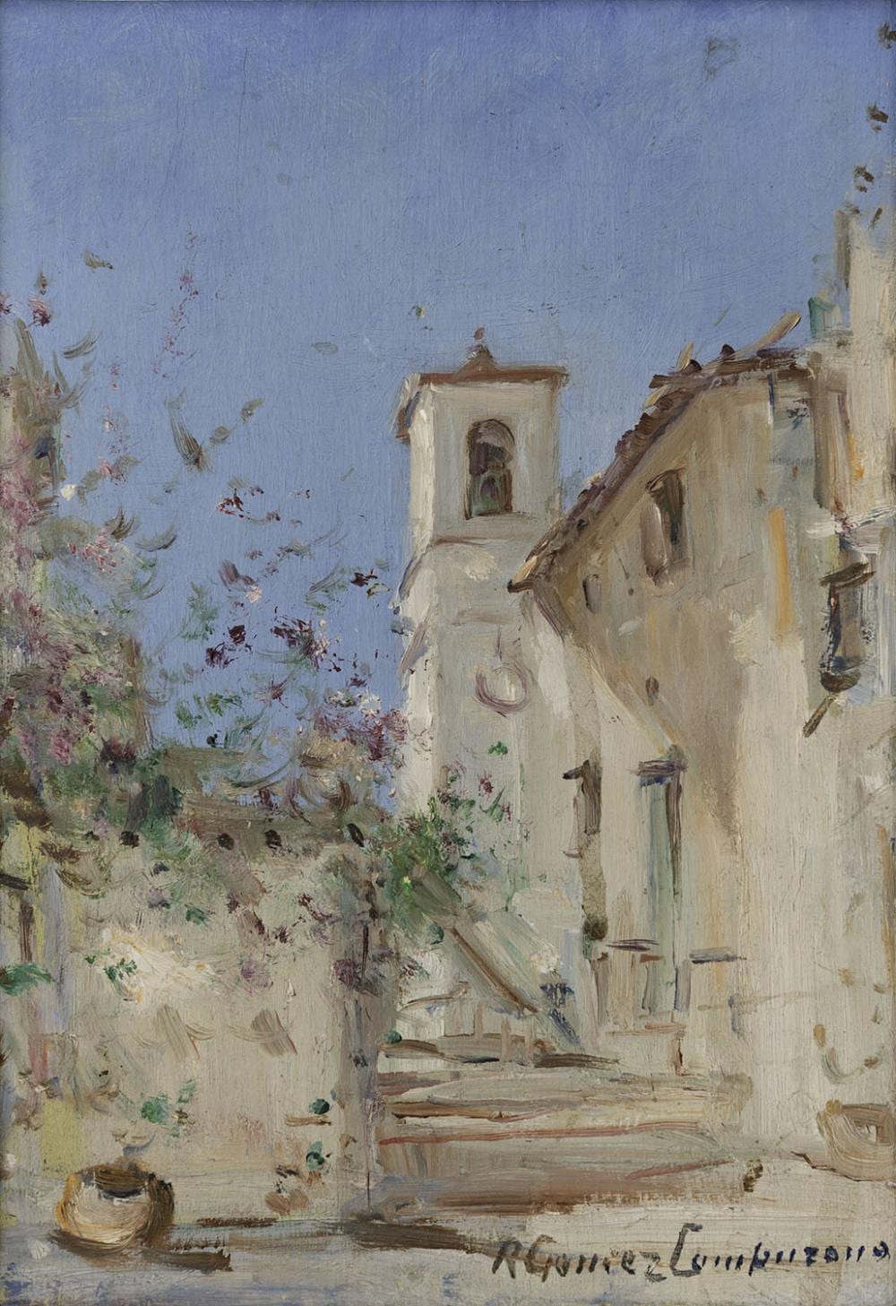 Ricardo Gomez Campuzano (1891-1981) S/T, sf. Óleo sobre madera Medidas: 21.5 x 15 cm comparable sale