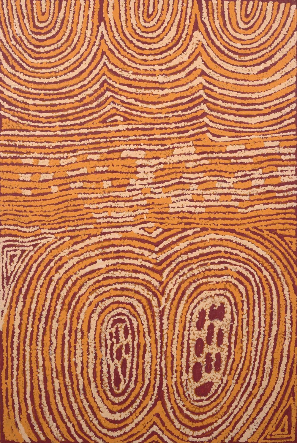 Eilleen Napaljarri comparable auction result: eileen napaltjarri born 1956 untitled rockholes 2003 synthetic polymer paint on belgian linen