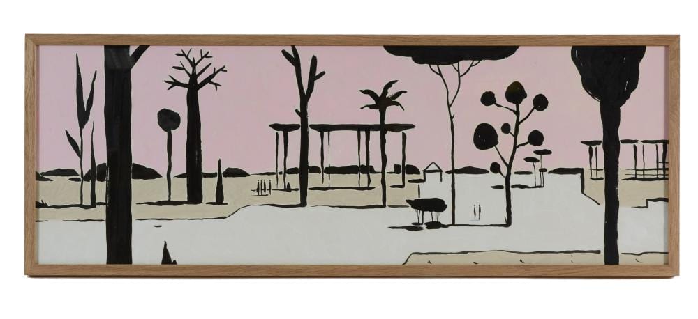 François Avril comparable auction result: fran ois avril fran ais n en 1961 a bright new day 2021 acrylique sur papier