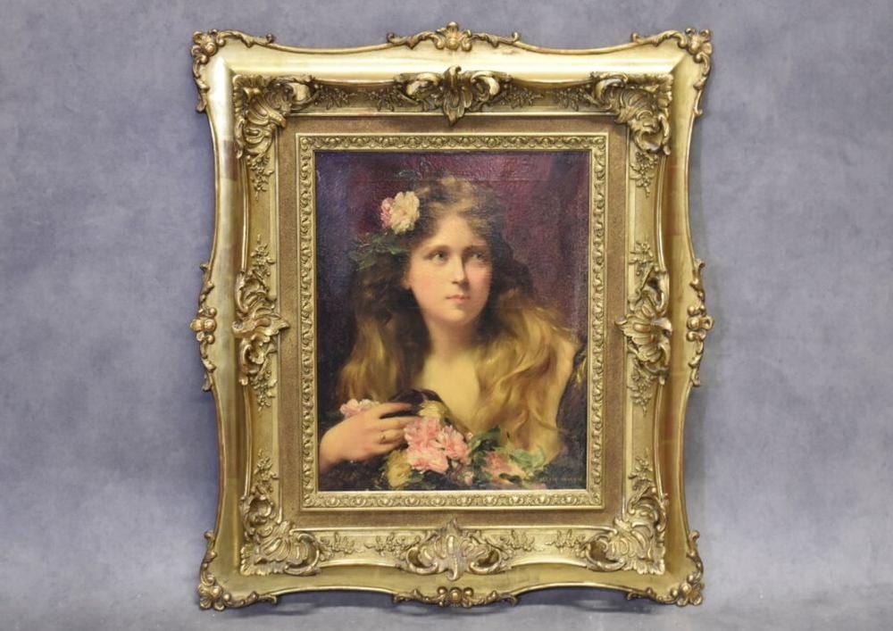 Alexis Vollon comparable auction result: alexis vollon 1865 1945 portrait de jeune femme