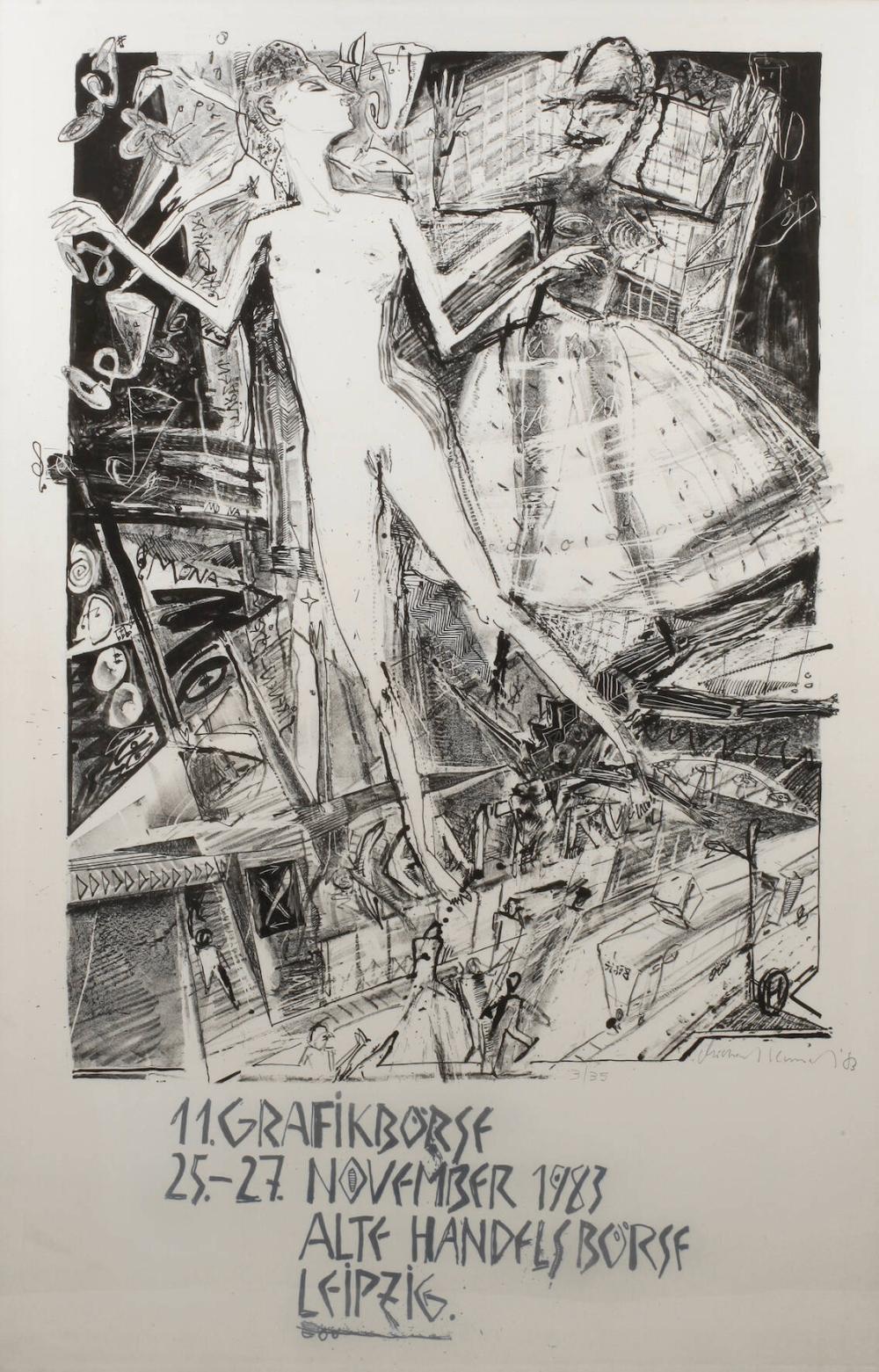 Michael Kunert comparable auction result: michael kunert originalgraphisches plakat