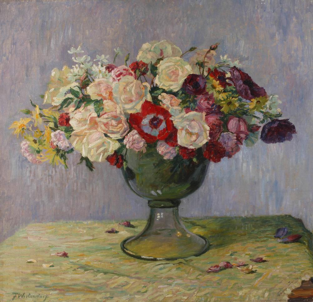 Fritz Westendorp comparable auction result: fritz westendorp blumenstillleben