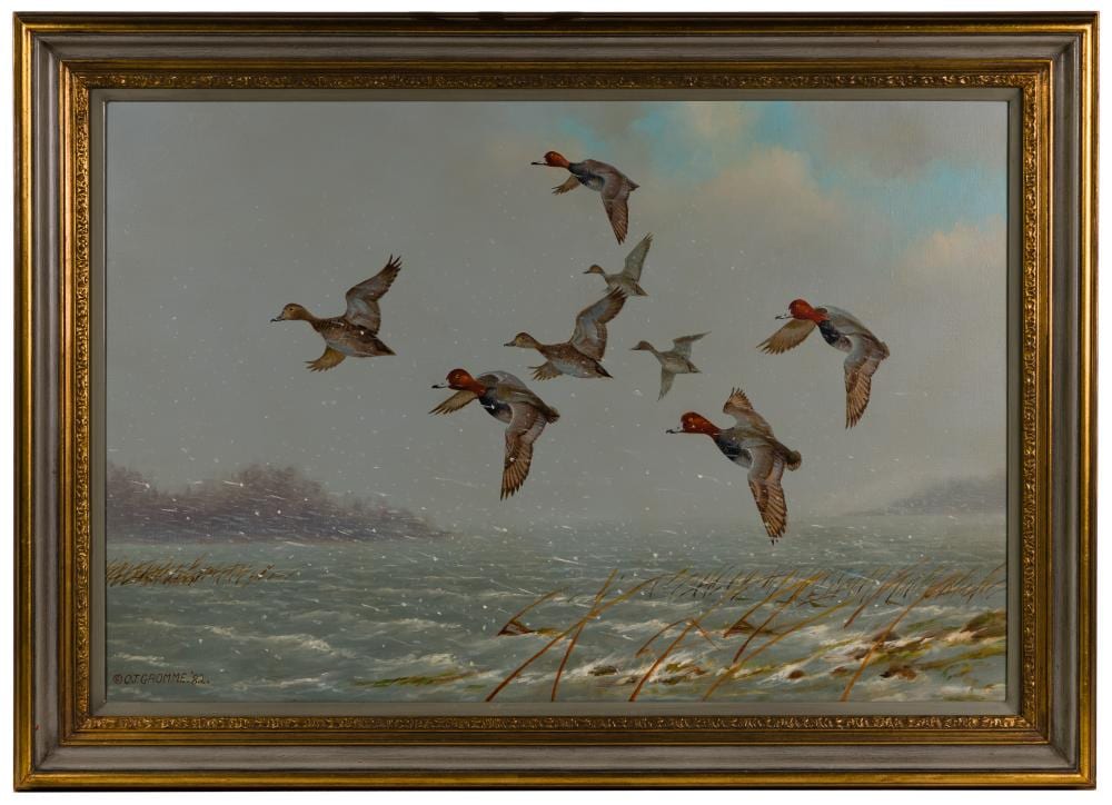 Owen J Gromme comparable auction result: owen j gromme american 1896 1991 oil on canvas
