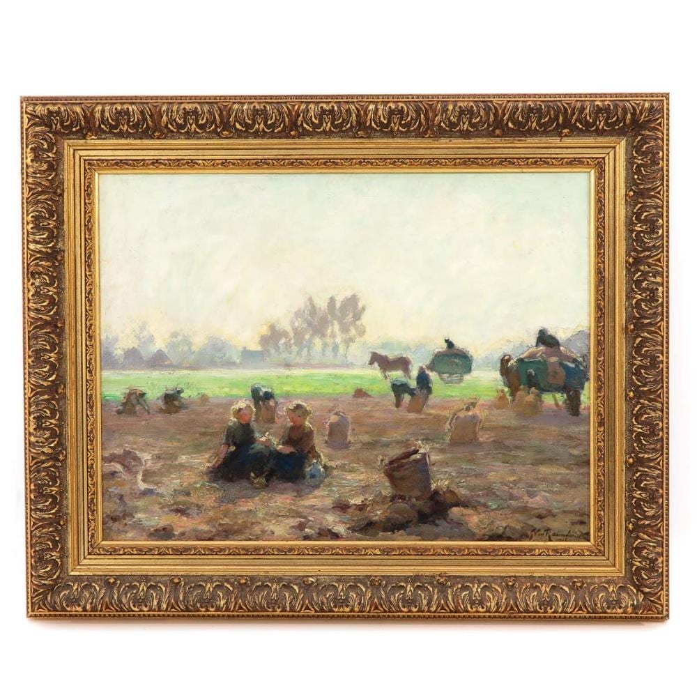 George van Raemsdonck comparable auction result: an oil on board signed georges van raemdonck