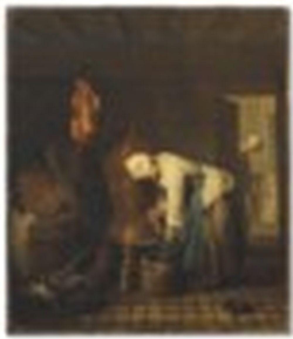 Jean Siméon Chardin comparable auction result: jean sim on chardin paris 1699 1779 la fontaine huile sur toile agrandie