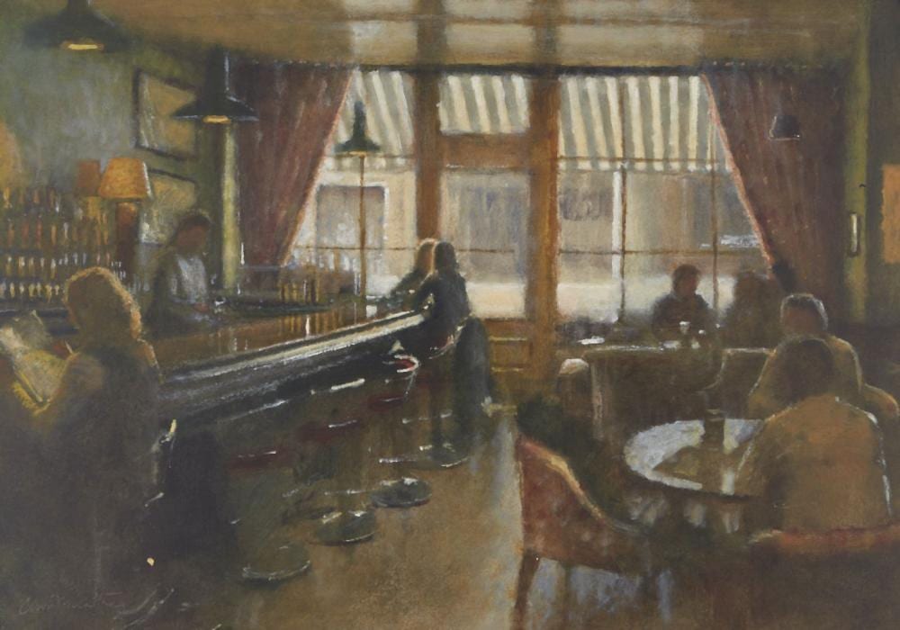 clive mccartney scottish b 1960 the covent garden hotel london oil on board signed 40x58c · Roseberys · 2021-11-18 Clive McCartney comparable auction result: clive mccartney scottish b 1960 the covent garden hotel london oil on board signed 40x58c