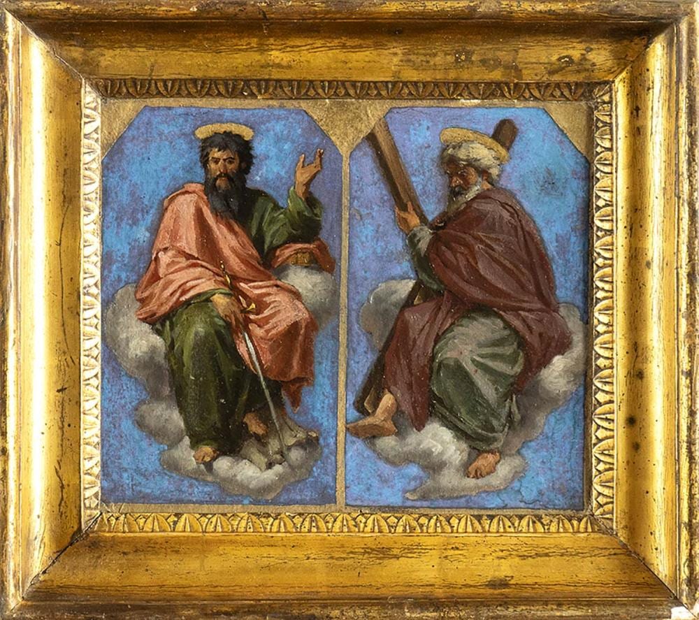 Cesare Mariani comparable auction result: cesare mariani rome 1826 1901 saint peter and saint paul