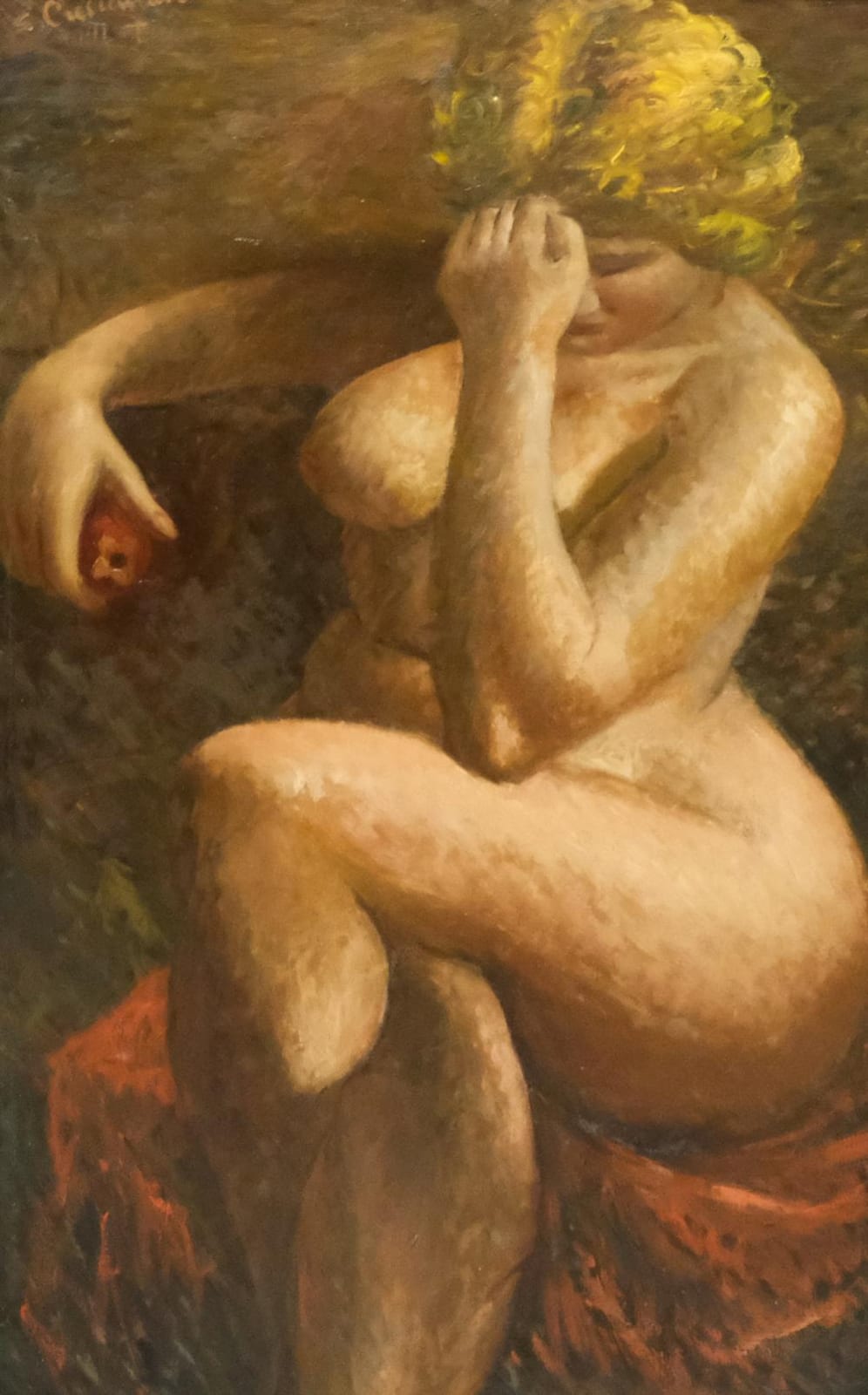stefano cusumano double sided work seated nude · Old Kinderhook Auction Company · 2021-11-30 Stefano Cusumano comparable auction result: stefano cusumano double sided work seated nude