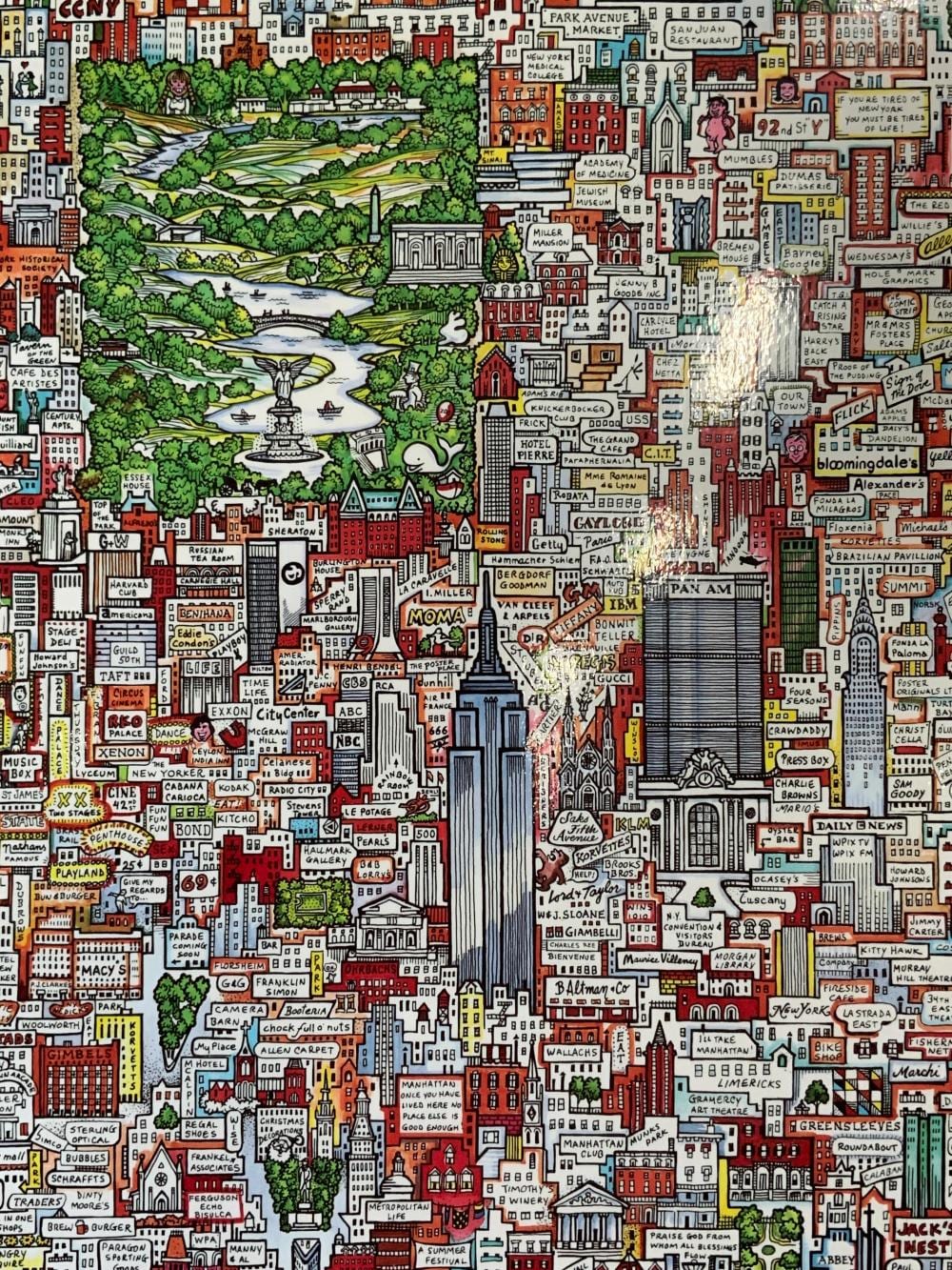 Tony Graham comparable auction result: tony graham manhattan poster on wood