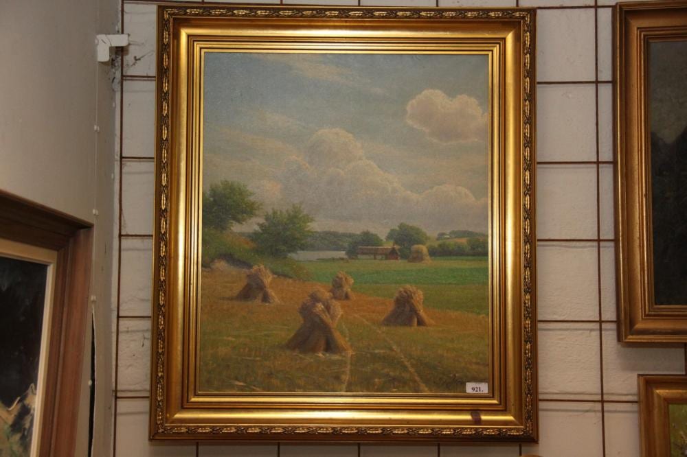 svend drews g rdparti med k er og s olie p l rred 66 x 55 · Svendborg Auktionerne ApS · 2021-11-07 Sven Drews comparable auction result: svend drews g rdparti med k er og s olie p l rred 66 x 55