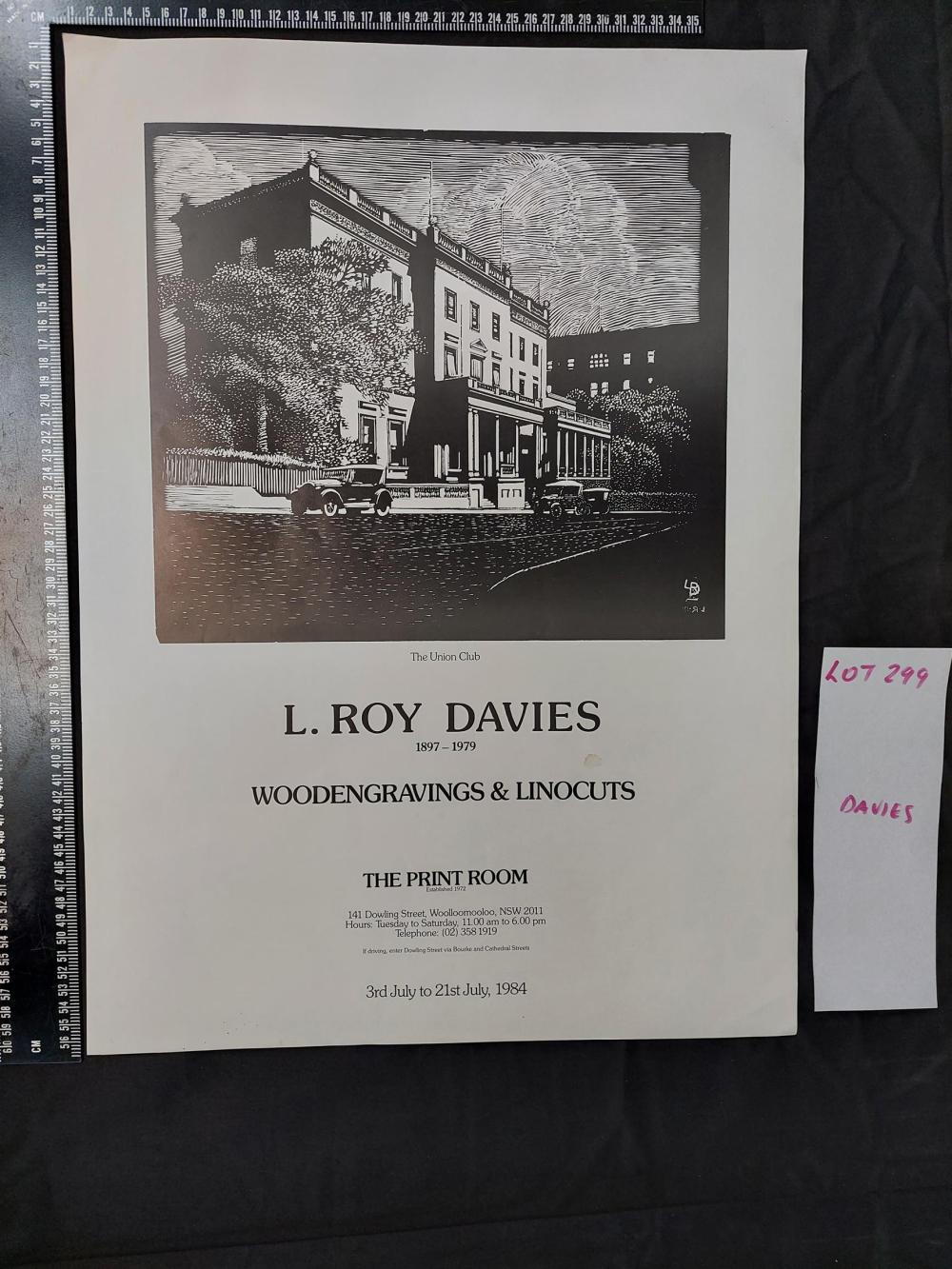 roy davies · Sydney Rare Book Auctions · 2021-11-12 Roy Davies comparable auction result: roy davies