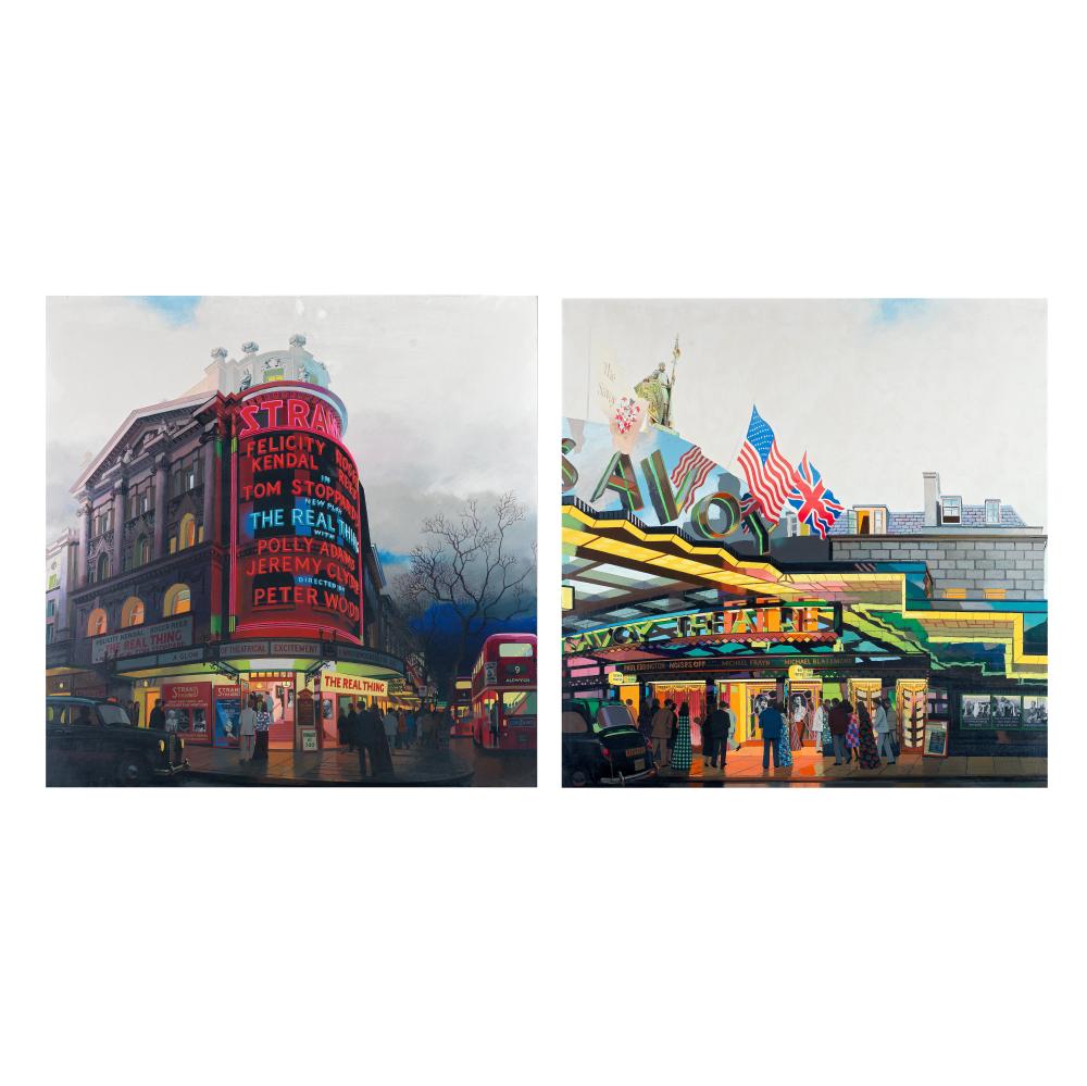Philip Le Bas comparable auction result: philip le bas british b 1925 the savoy theatre the strand theatre 2