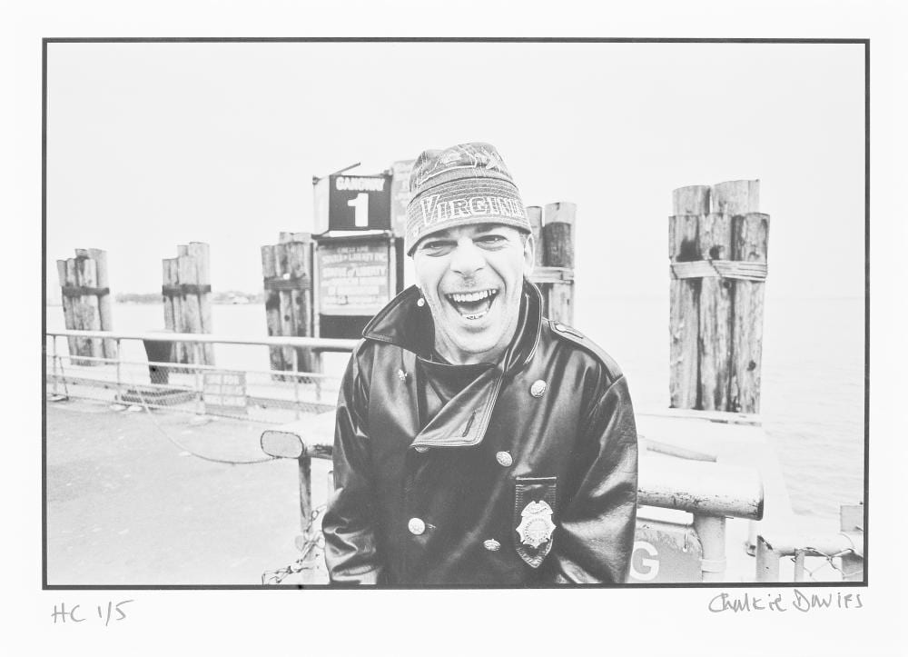 Chalkie Davies comparable auction result: chalkie davies welsh b 1955 ian dury in nypd jacket 1978 printed later