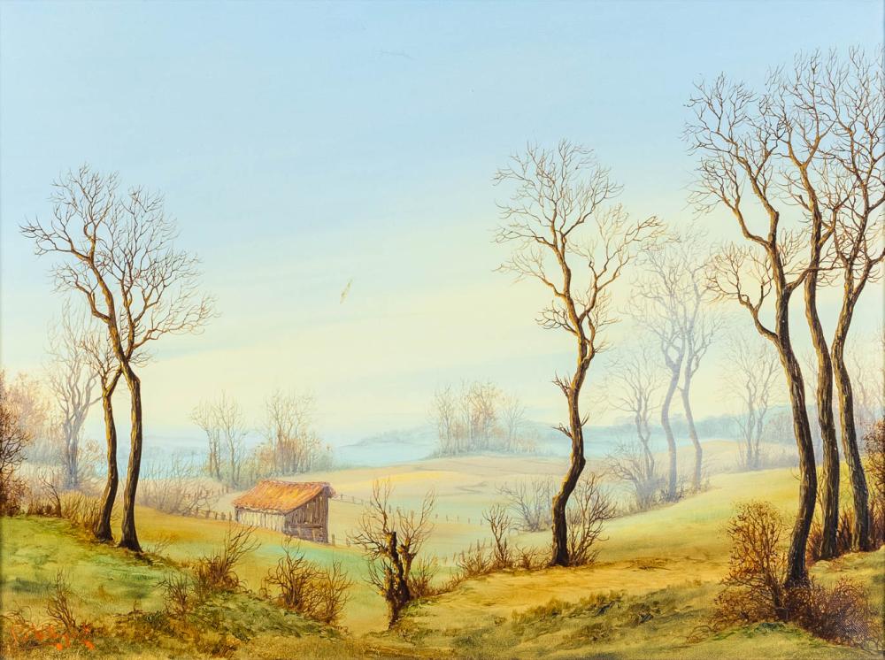 Piet Willequet comparable auction result: piet willequet 1950 view of the garden a painting oil on canvas 20th century 40 x 30 cm