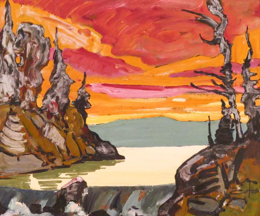 bruno cote les etangs oil on masonite · MBA Seattle Auction LLC · 2021-11-18 Bruno Cote comparable auction result: bruno cote les etangs oil on masonite
