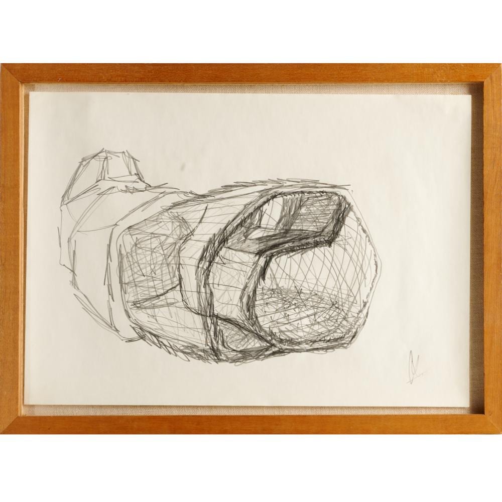 Frederick John Kiesler comparable auction result: frederick kiesler pencil drawing on paper 1958