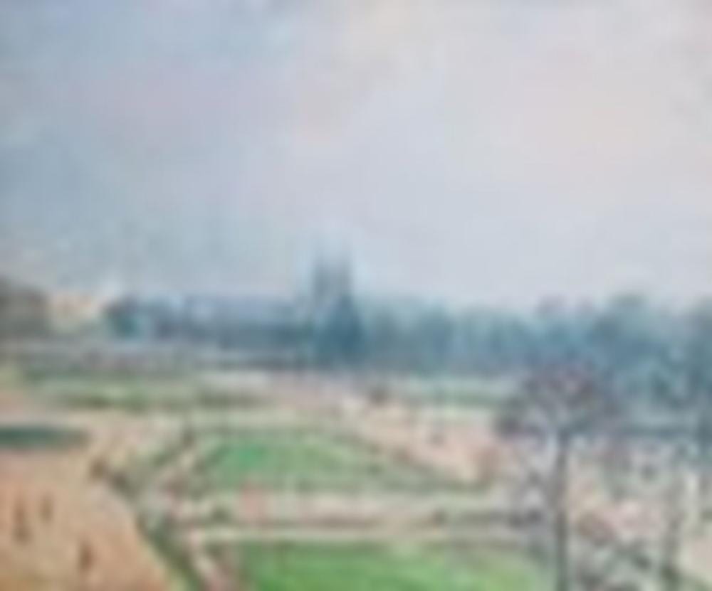 Camille Pissarro (1830-1903) Le Jardin des Tuileries, brume oil on canvas 5 comparable sale