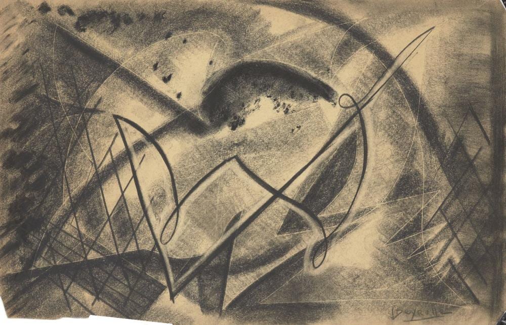 Jean Jacques Deyrolle comparable auction result: jean jacques deyrolle french 1911 1967 untitled composition circa1945 charcoal on paper si