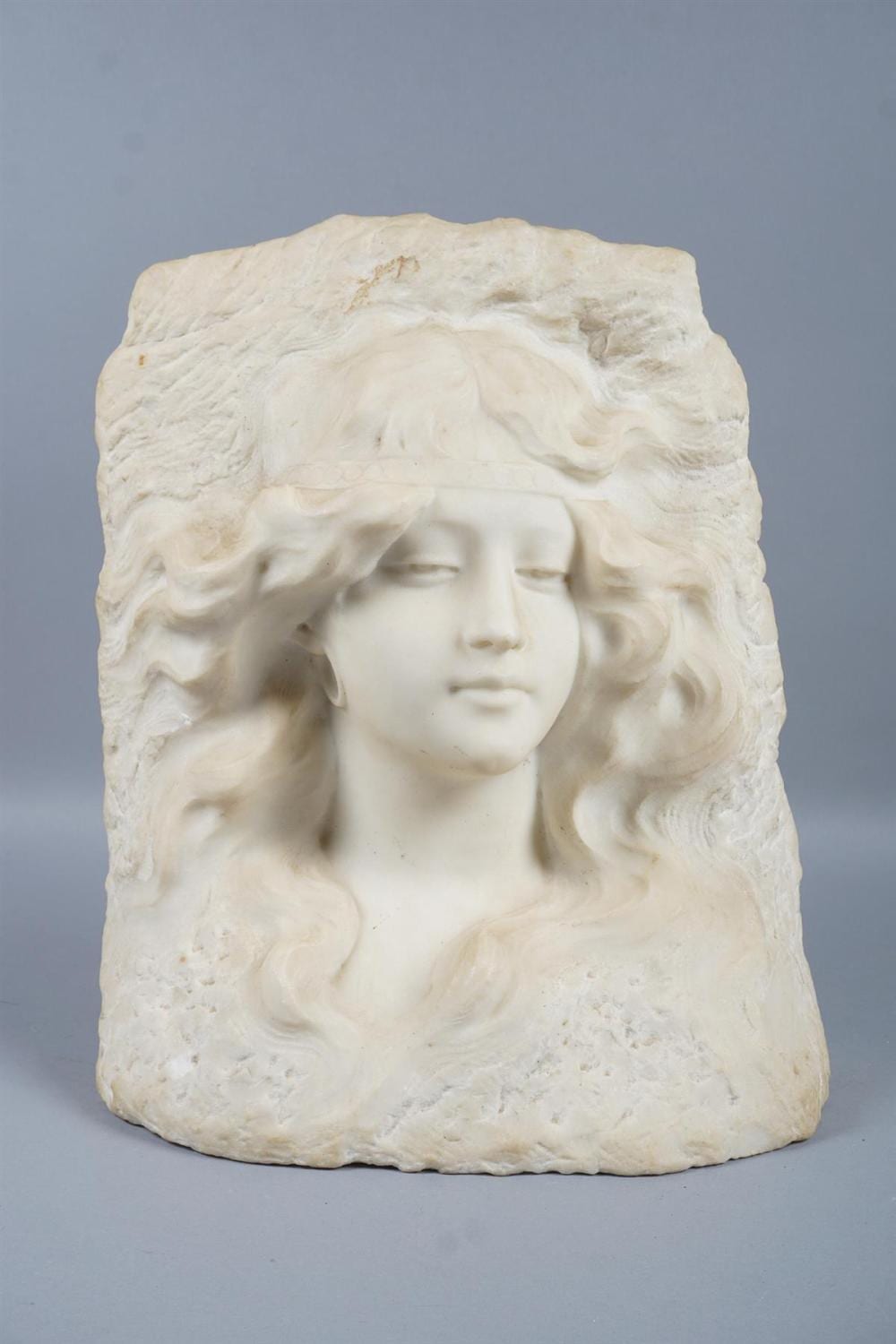 Pierre Charles Lenoir comparable auction result: pierre charles lenoir french 1879 1953 marble relief bust of a woman