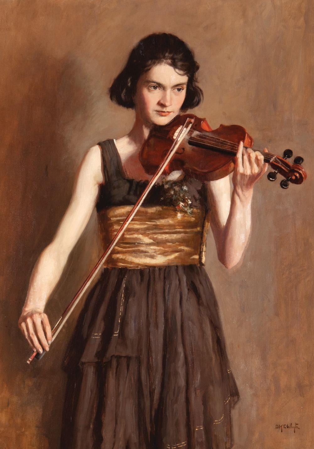 D. McGregor Whyte comparable auction result: duncan macgregor whyte scotland the soloist oil on canvas