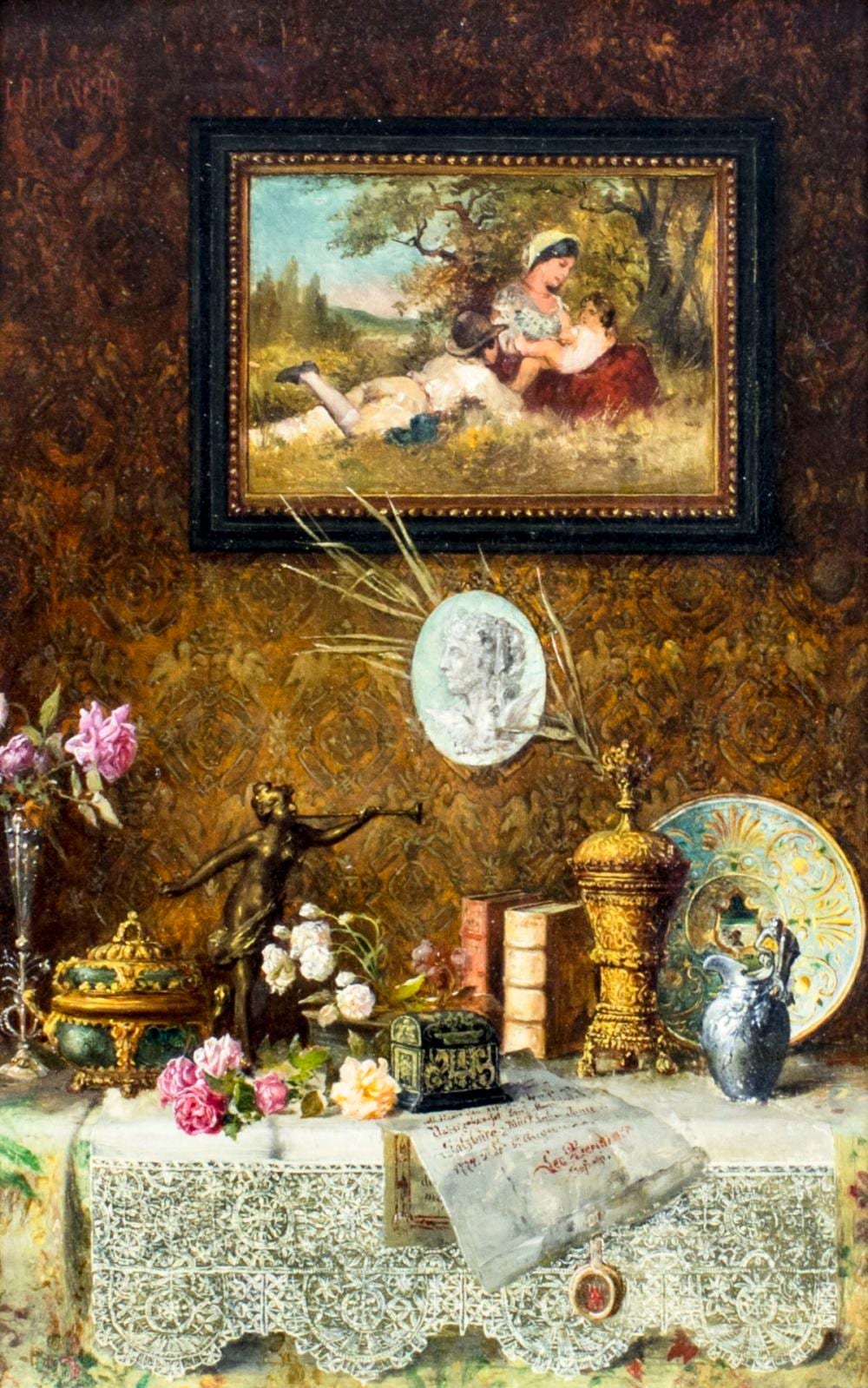 Lea Reinhart comparable auction result: lea reinhart austria 1877 1970 oil painting