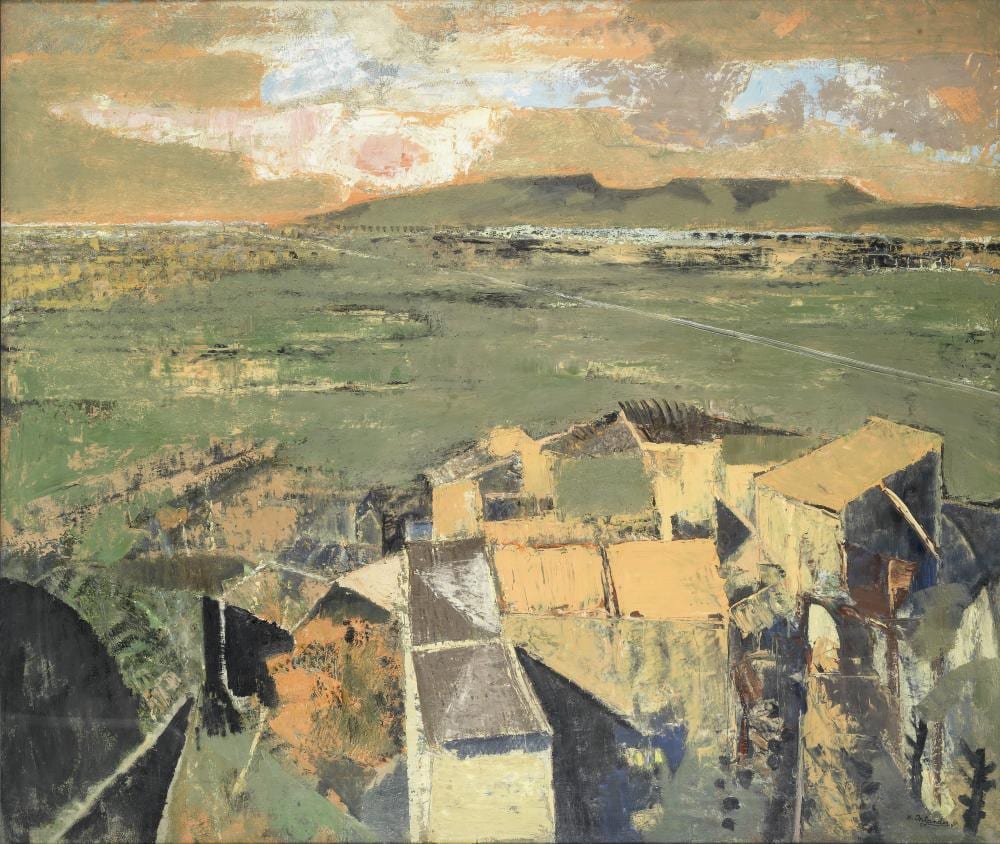 Henry Inlander comparable auction result: henry inlander british 1925 1983 view from castello