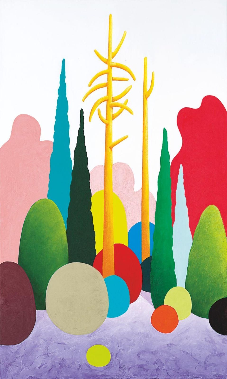 Nicolas Party (B. 1980) Landscape soft pastel on linen 200 x 120 cm. (78 3/ comparable sale