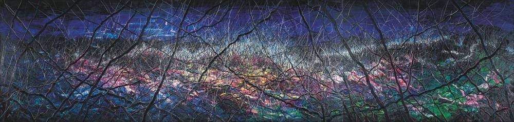 Fanzhi Zeng comparable auction result: zeng fanzhi b 1964 this land so rich in beauty no 2 oil on canvas trip