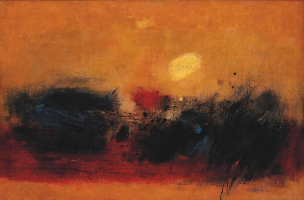 Cheong Soo Pieng (1917-1983) Nature痴 Expression oil on canvas 101.5 x 153 c comparable sale