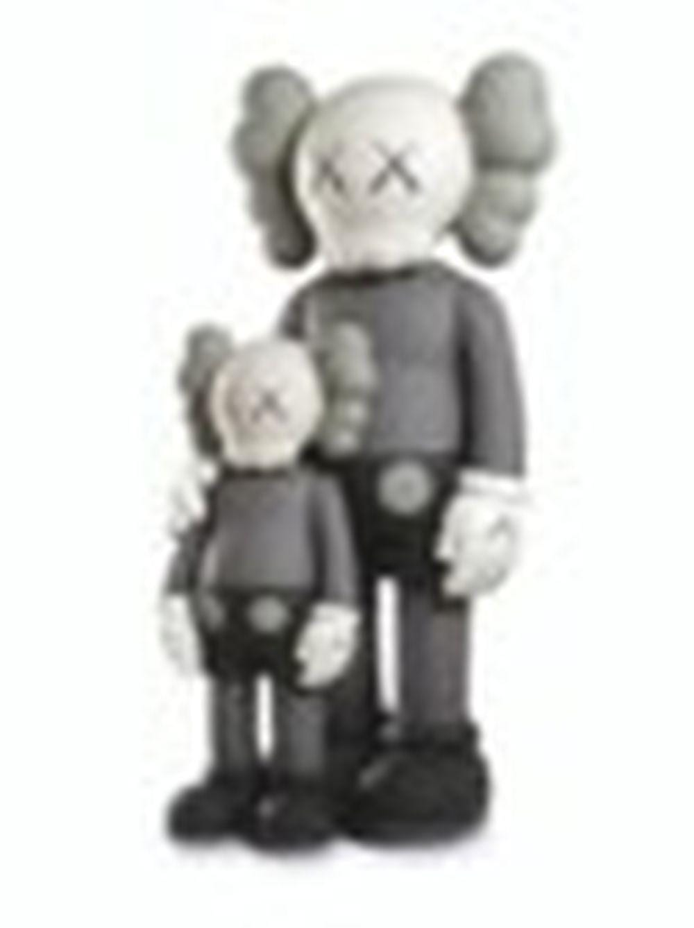 Kaws (B. 1974) Waiting bronze and paint sculpture 178.4 (H) x 85.1 x 72.1 c comparable sale
