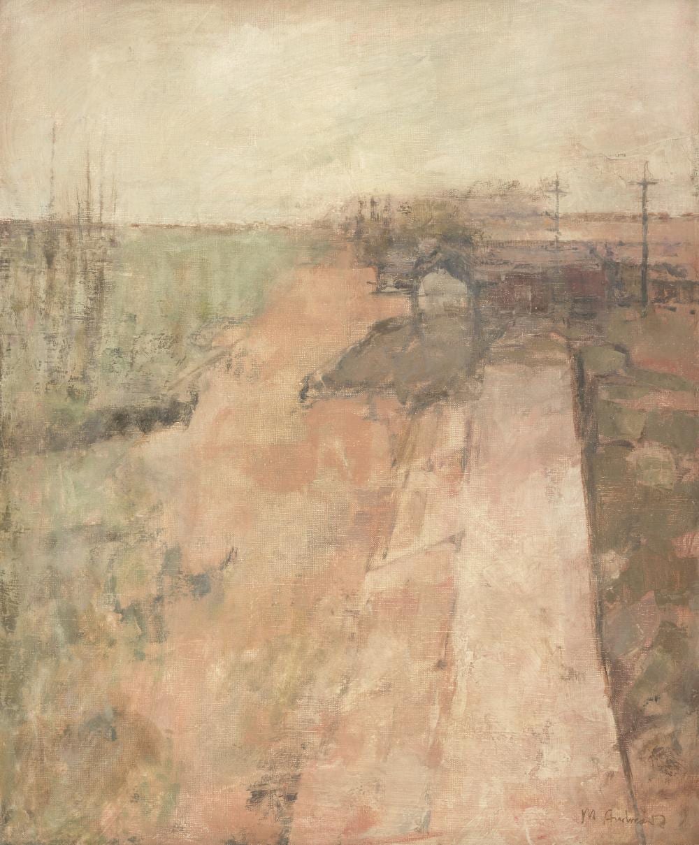 Michael Andrews comparable auction result: michael andrews british 1928 1995 landscape 66 7 x 55 9 cm 26 1 4 x 22 in