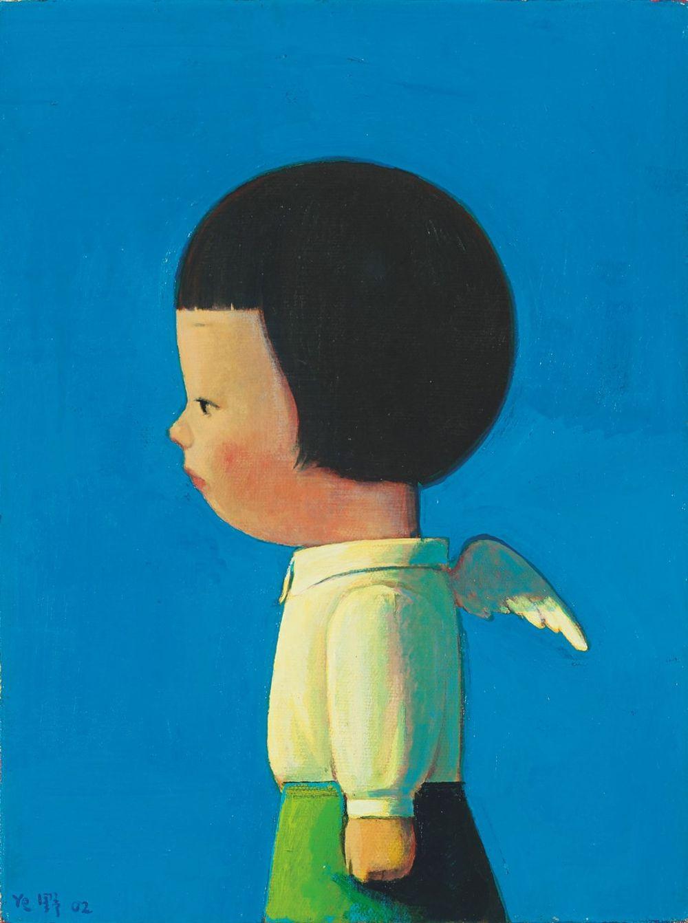 Liu Ye (B. 1964) Angel acrylic on canvas 40 x 30 cm. (15 3/4 x 11 3 /4 in.) comparable sale
